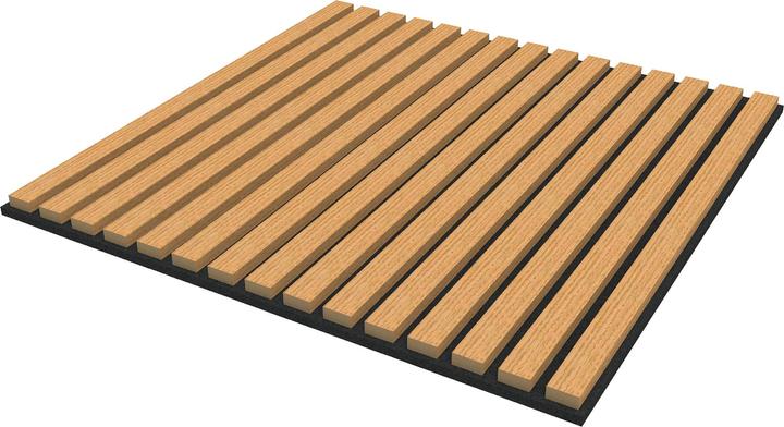 Actual product image neu.holz Akustik-Wandpaneel 16er Set Vang 60x60 cm Eichenoptik, dunkel ()