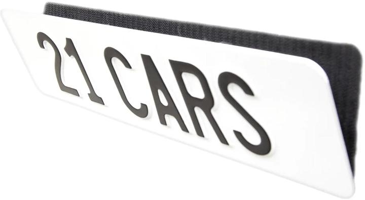 Produktbild 21cars Klett Wechselschild Nummernschild Kennzeichenhalter | Rahmenlos (Hochformat)