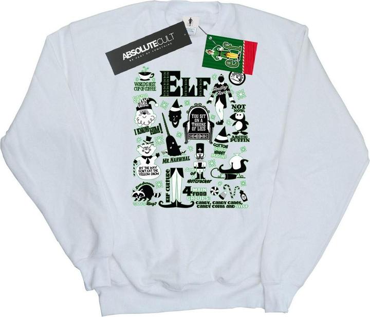 Elf Infographic Poster Sweatshirt (XL)