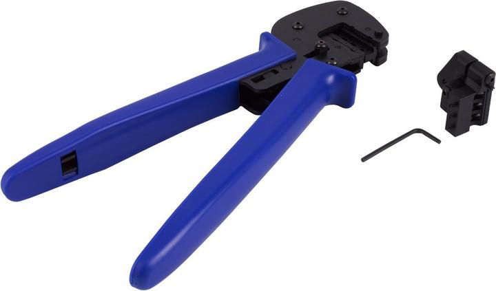 Shiverpeaks ®-PV4 Pince à sertir, Pro, 2.5/4/6mm², 26-10AWG, bleu