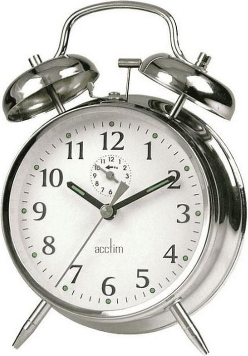 Produktbild Acctim Saxon Glocken Alarm Wecker Chrom