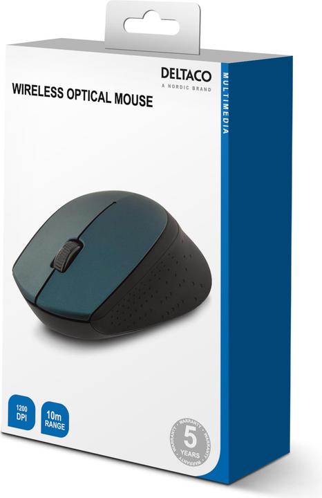 Produktbild Deltaco wireless optical mouse 2.4GHz 3 buttons with a scroll green (Kabellos)