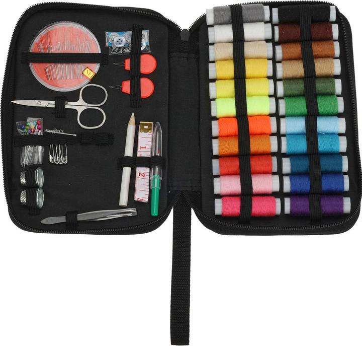 Actual product image 47-piece travel sewing set