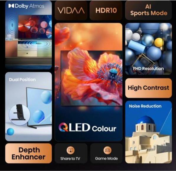 Actual product image Hisense TV 32A5Q (32", QLED, Full HD, 2025)