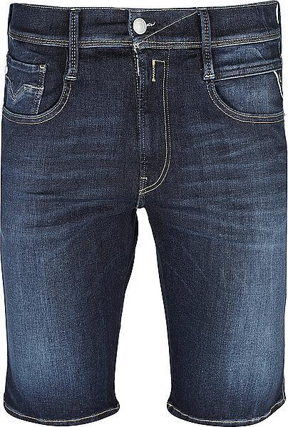 Replay New Anbass Denim Shorts Dark Blue (W34)