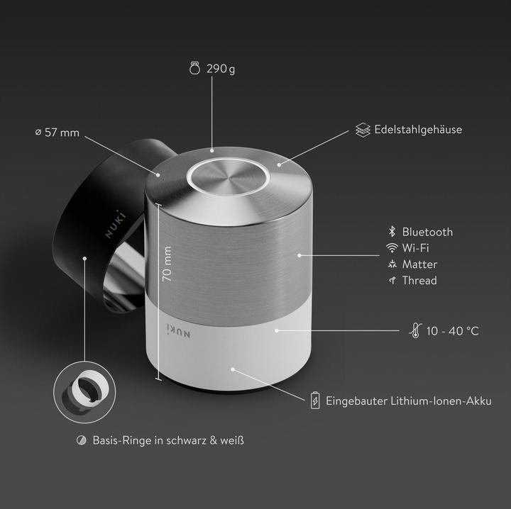 Produktbild Nuki Smart Lock PRO (5th Gen) EU-Zylinder (Smartphone)