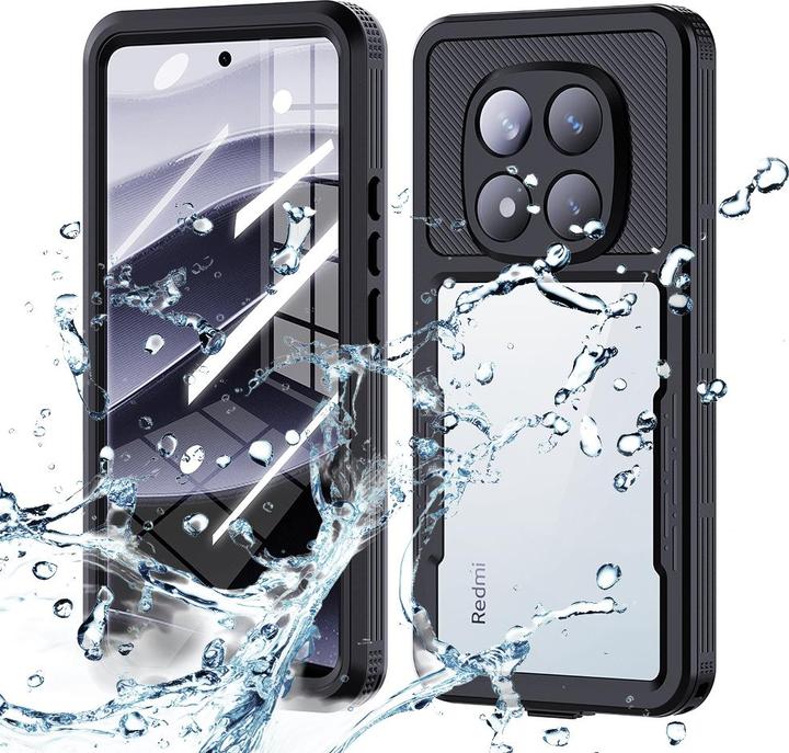 Shellbox - Waterproof IP68 Case - Xiaomi Redmi Note 14 Pro 5G / Poco X7 - Black (Xiaomi Redmi Note 14 Pro 5G, Xiaomi Poco X7 Pro)