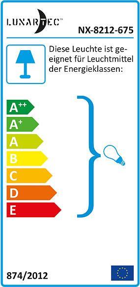 Label énergétique Lunartec Lampe de table décorative en béton (E27)