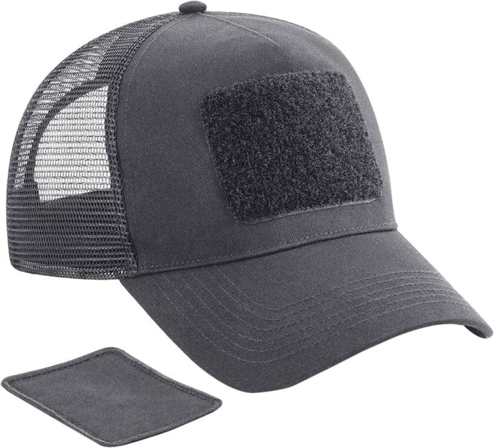 Beechfield Trucker Cap Abnehmbarer Aufnäher (One Size)
