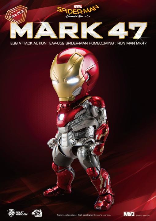 Produktbild Beast Kingdom Spider-Man Homecoming “Iron Man MK 47” Egg Attack Actionfigur
