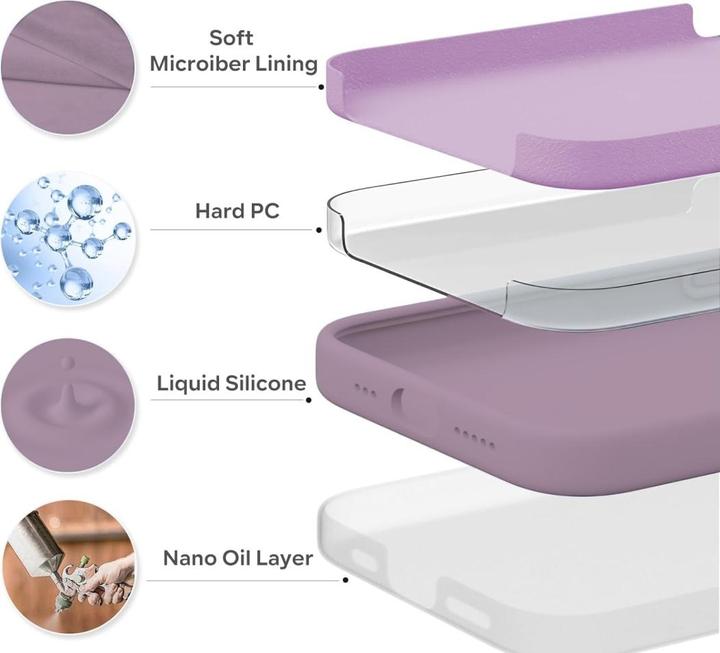 Actual product image Screenguard Apple iPhone 15 Pro Liquid Silicone Case Sleeve (Apple iPhone 15 Pro)