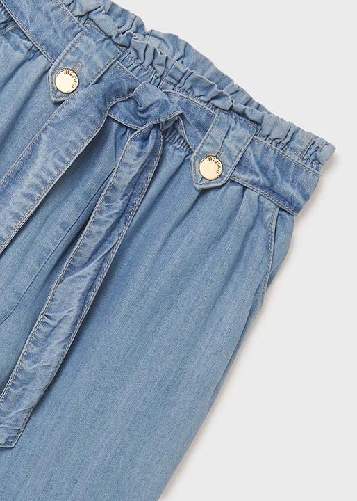 Actual product image MAYORAL Cropped trousers with bow in Tencel / Lyocell (128)