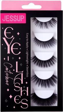 Jessup Falsche Wimpern Strip Lashes Fe501 - 5 Paare (Künstliche Wimpern)