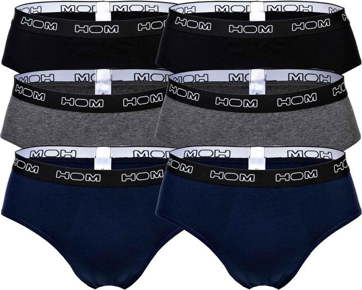 HOM Slip Casual Bequem sitzend Boxerlines #2 - 20040 (M, 6er Pack)