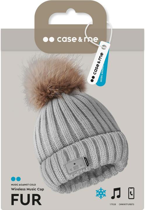 Immagine prodotto SBS Cappello invernale in pelliccia con cuffie BT, grigio
