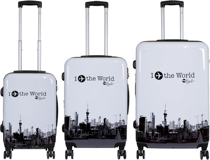 Produktbild Trendyshop365 3-teiliges Hartschalen Koffer-Set (94 l, Handgepäck (bis 50l), M (50 - 90l), L (90 - 115l))