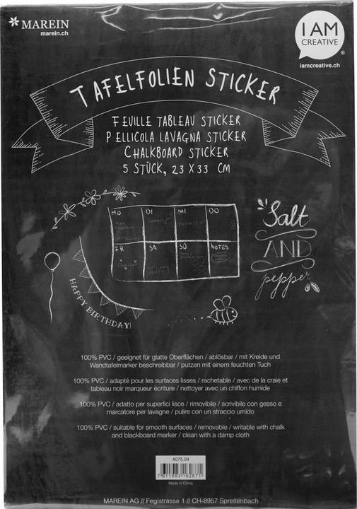 Actual product image I Am Creative Blackboard film