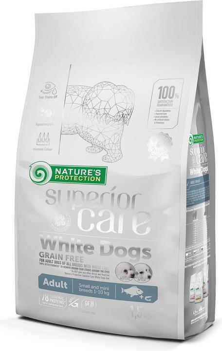 Produktbild Natures Protection NATURE'S PROTECTION SUPERIOR CARE White Dogs Grain Free White Fish Adult Small and Small Ra (Adult, 1.50 Stk., 1500 g)