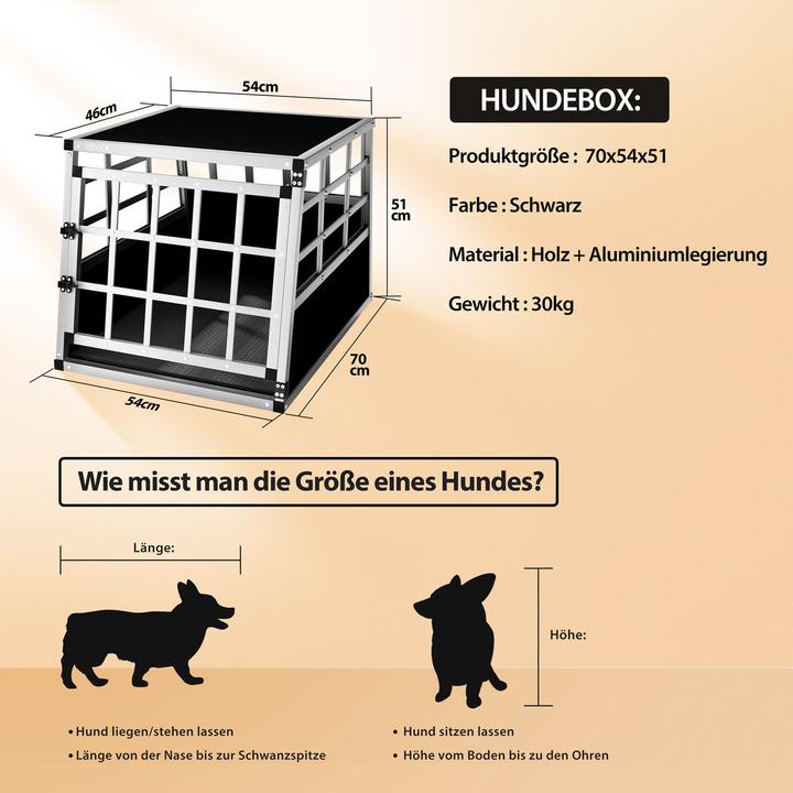 Produktbild Cadoca Hundetransportbox (Hund, Atmungsaktiv)