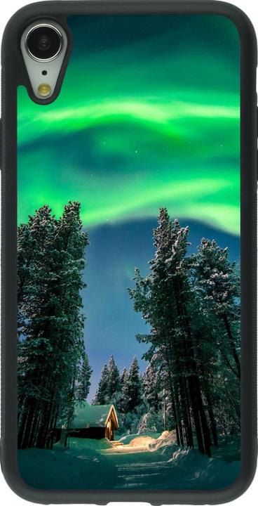 Produktbild PhoneLook Hülle Silikon schwarz Winter 22 Northern Lights (Apple iPhone XR)