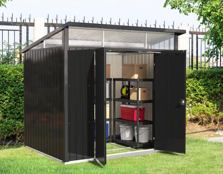 Actual product image Tepro Palladium shed 8x6, anthracite