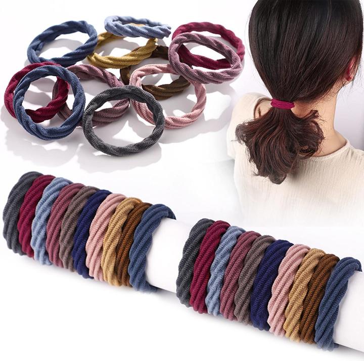 Immagine prodotto ASMI 100 pezzi di fascette elastiche per capelli (Elastico per capelli)