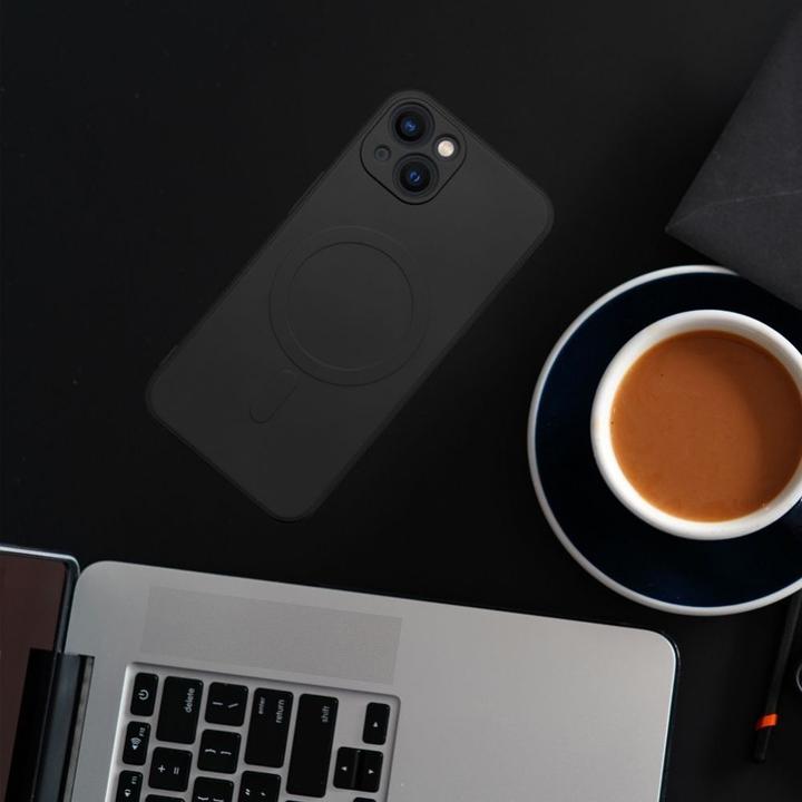 Produktbild OEM Back panel cover SILICONE MAG COVER case compatible with MagSafe for SAMSUNG S24 FE black