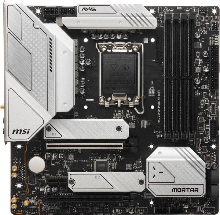 Produktbild MSI MAG Z690M MORTAR WIFI (LGA 1700, Intel Z690H, mATX)