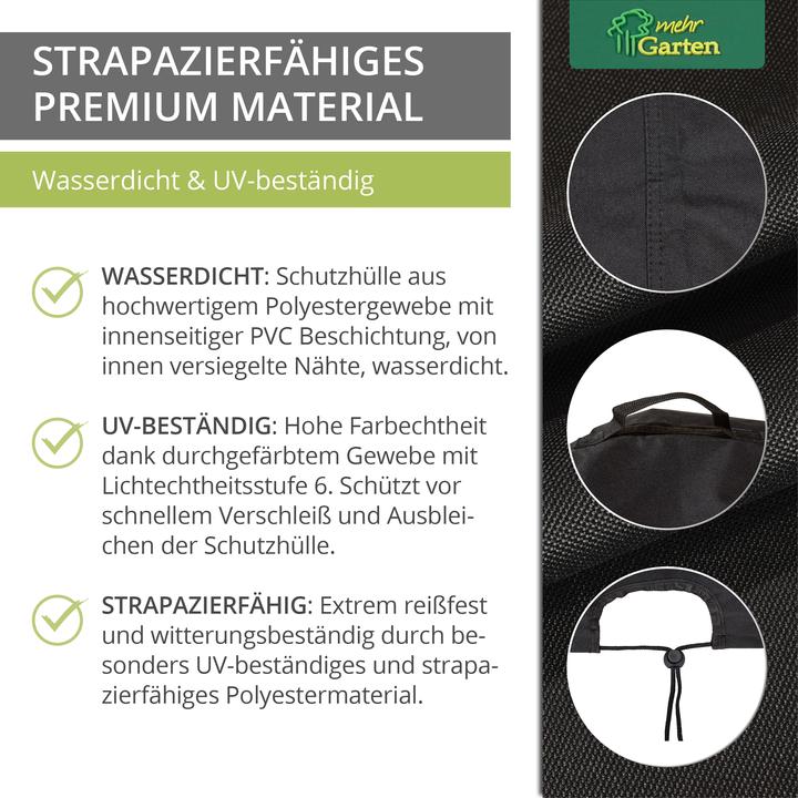 Actual product image Mehr Garten Protective cover for ceramic grill Premium 2.0 Black