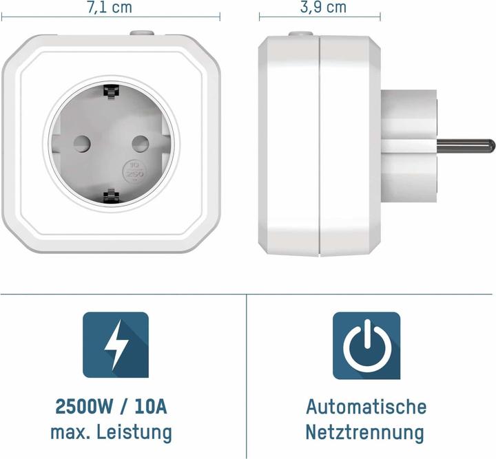 Immagine prodotto Ansmann Presa di corrente Zero Watt AES1 wei a tempo, nessuna potenza in standby