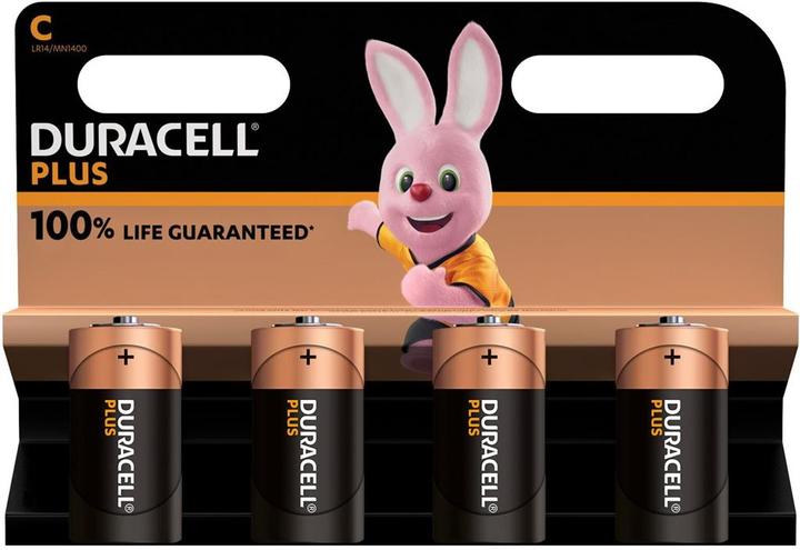 Produktbild Duracell Plus (4 Stk., C, 7750 mAh)