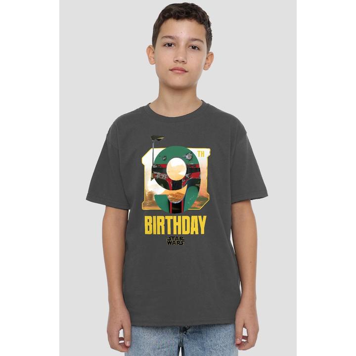 Immagine prodotto Star Wars Maglietta Nono Compleanno Boba Fett Spazio Bambini (140)