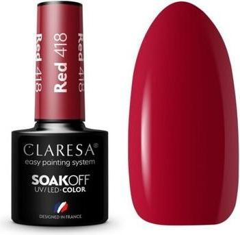 Produktbild Claresa 418 RED UV Nagellack 5ml (418 RED UV, UV-Gel Lack)