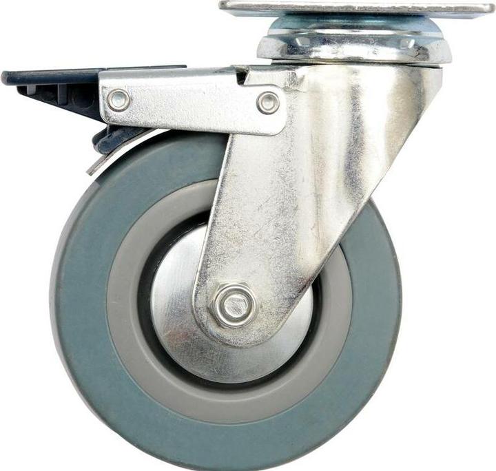 Image du produit Toya Roue pivotante Vorel avec frein en caoutchouc gris 50 mm