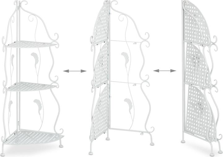 Actual product image Relaxdays Corner shelf (30 x 30 x 82.5 cm)