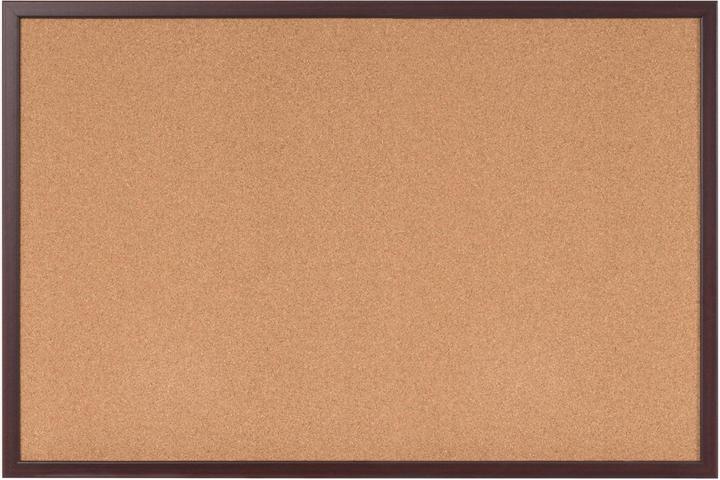 Actual product image Bi-Office Pinboard cork Earth-it 90 x 60 cm, Brown (Bulletin board, 90 x 60 cm)