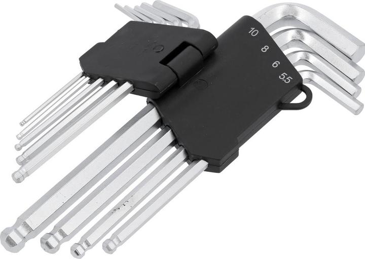 Immagine prodotto Toya Set Chiave Esagono Con Sfera 9 Pezzi 210mm Crv