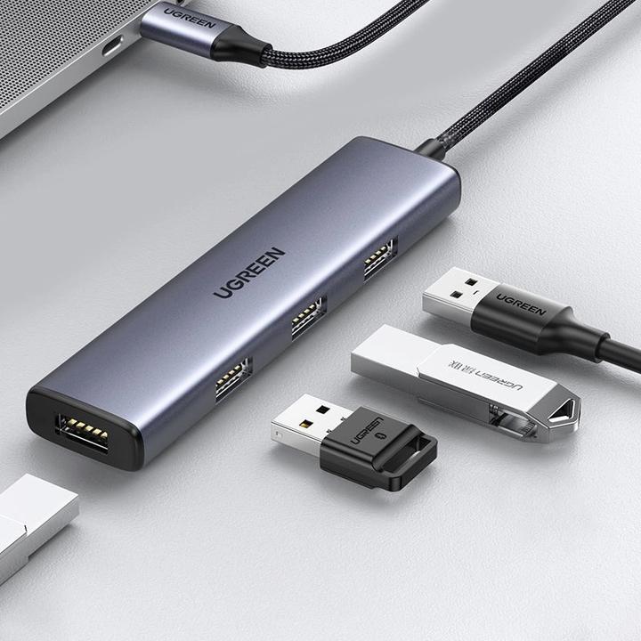 Produktbild Ugreen HUB USB CM473 1x USB-C + 4x USB-A 3.0 (UGR1320) (USB-C, 4 Ports)