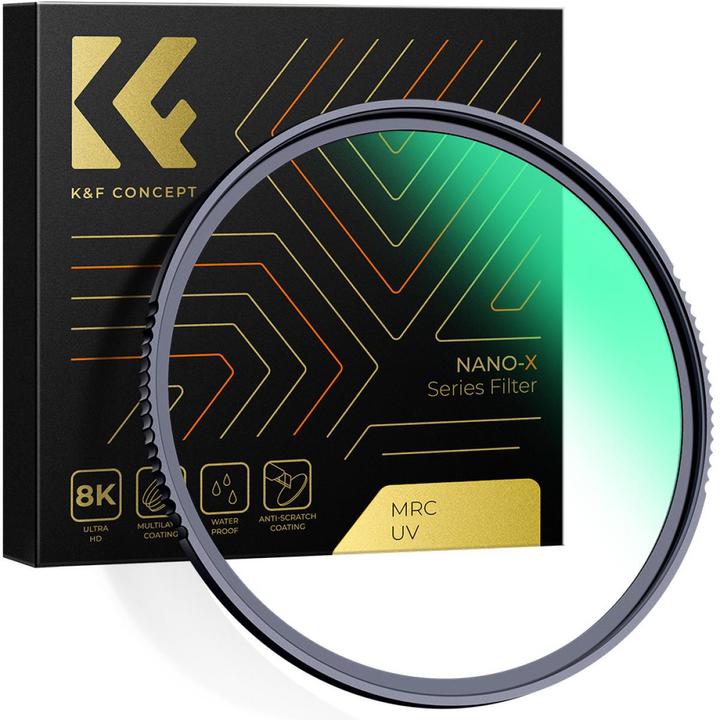 Produktbild K&F Concept 112MM MCUV Protection Filter with 28 Multi-Layer Green Coatings HD Waterproof Scratch Resistant (Nan (UV-Filter, 112 mm)