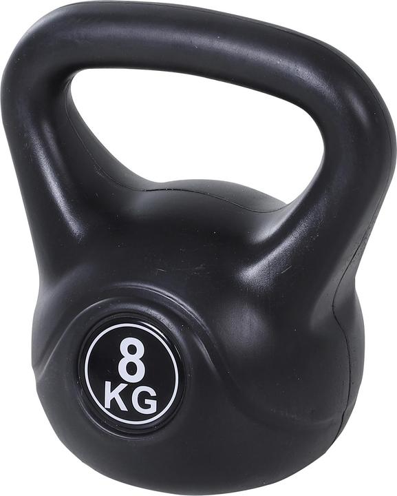 Homcom Kettlebell Kunststoff, Sand Schwarz
