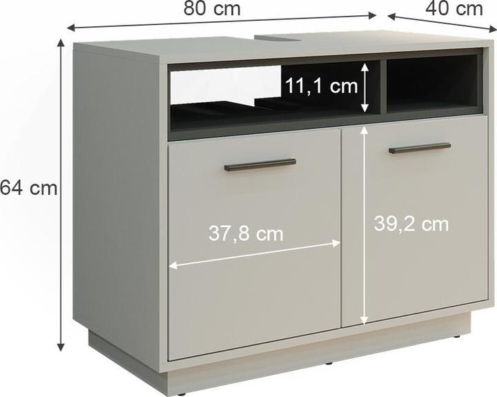 Image du produit Vicco Beatrice (80 x 40 x 64 cm)