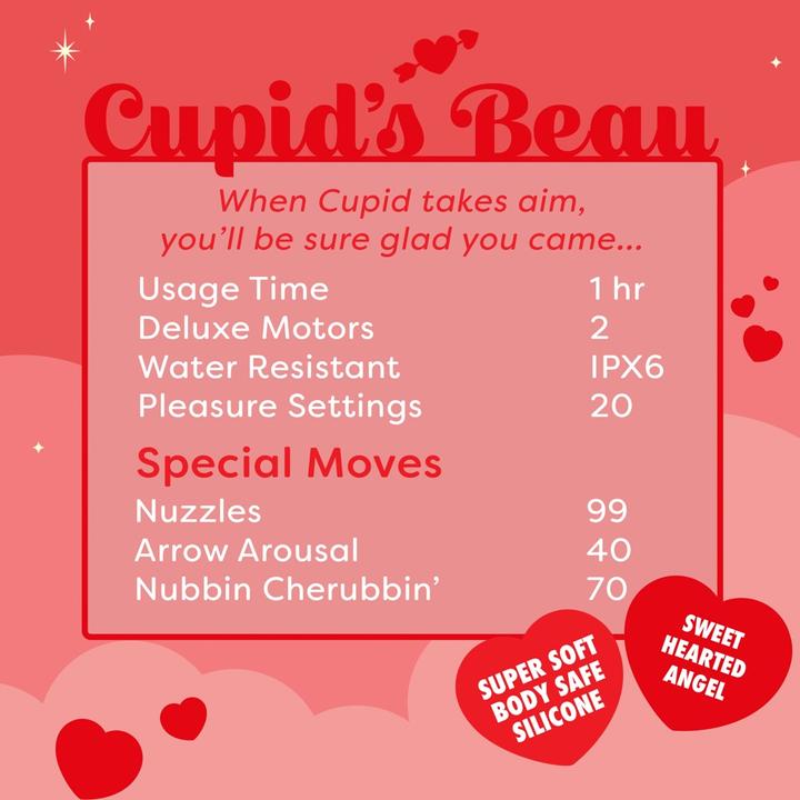 Actual product image Unihorn Cupid's Beau Vibrator Red
