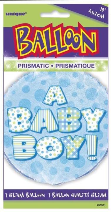Produktbild Unique Alu-Ballon Baby Boy (45cm) (1 x)