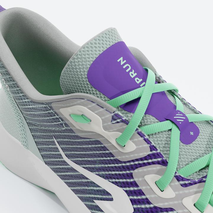 Produktbild Kiprun Laufschuhe Kinder Drop 0 - KN500 grün/schwarz (34)