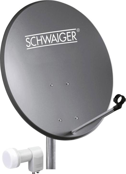 Schwaiger SAT Anlage 60 cm Twin-LNB (Parabolantenne, DVB-S / -S2)