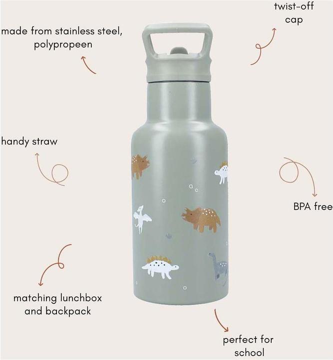 Actual product image Kidzroom Trinkflasche Sweet Sips Dino, 350ml (0.35 l)