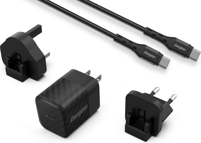 Produktbild Energizer Power-Delivery Ladegerät – 20 W – EU/UK/US, inkl. USB-C Kabel (20 W)