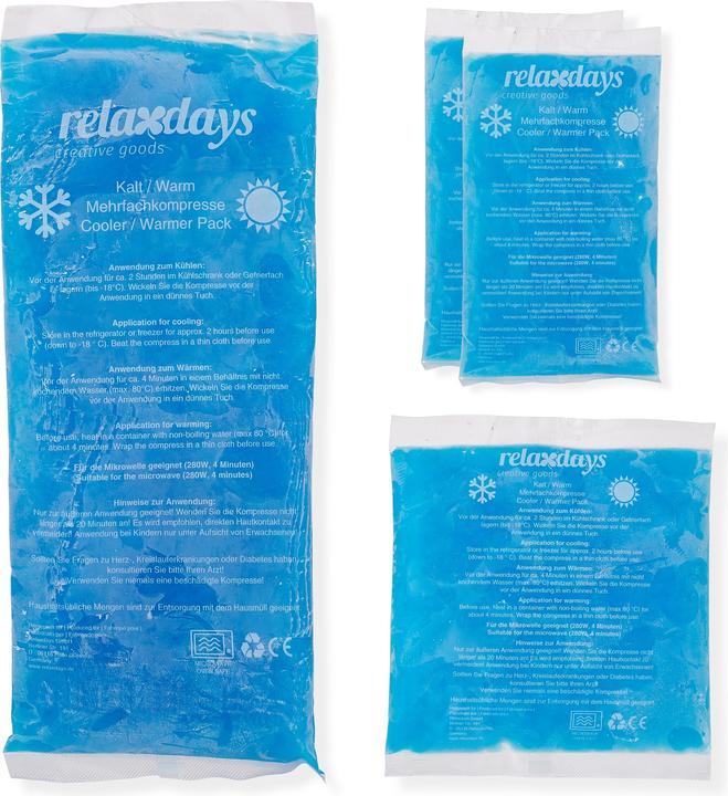 Produktbild Relaxdays 4x Kühlpad (4 x, 870 g)