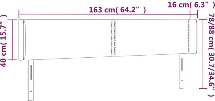 Produktbild VidaXL Maralda (163 x 16 x 88 cm)