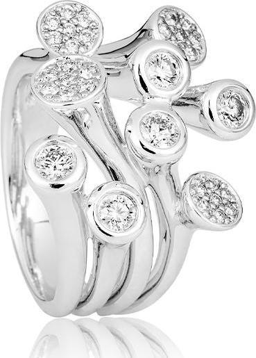 Breuning RING - BRILL. 0,78 Ct. H/si (48, 585/14 K Gold)